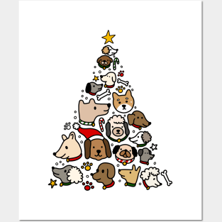 Christmas Cute Dog Loving Holidays Posters and Art